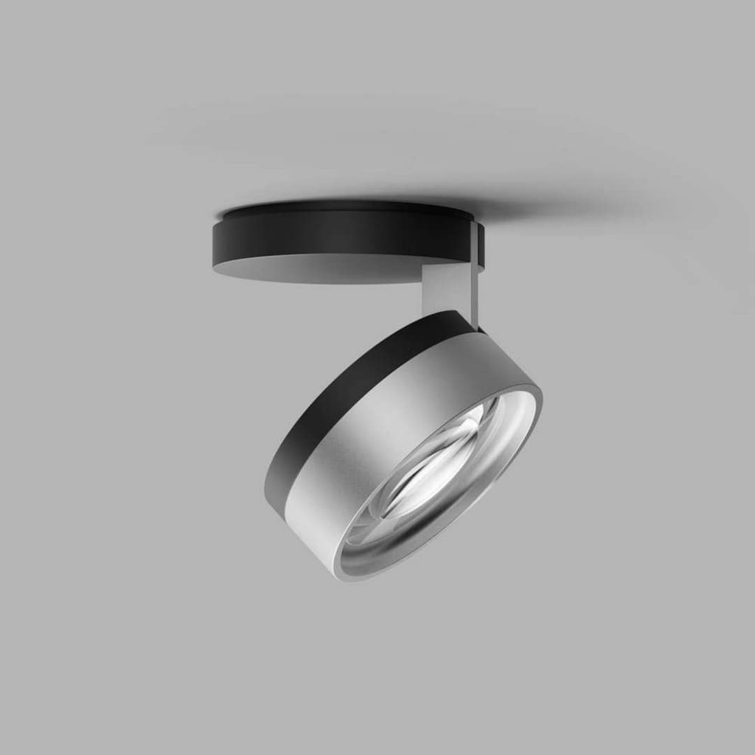 Blade C1+ Slim Deckenstrahler, schwarz/silber - Light-Point LIGHT-POINT Design by Studio F.A. Porsche - Wohnzimmer - Aluminium