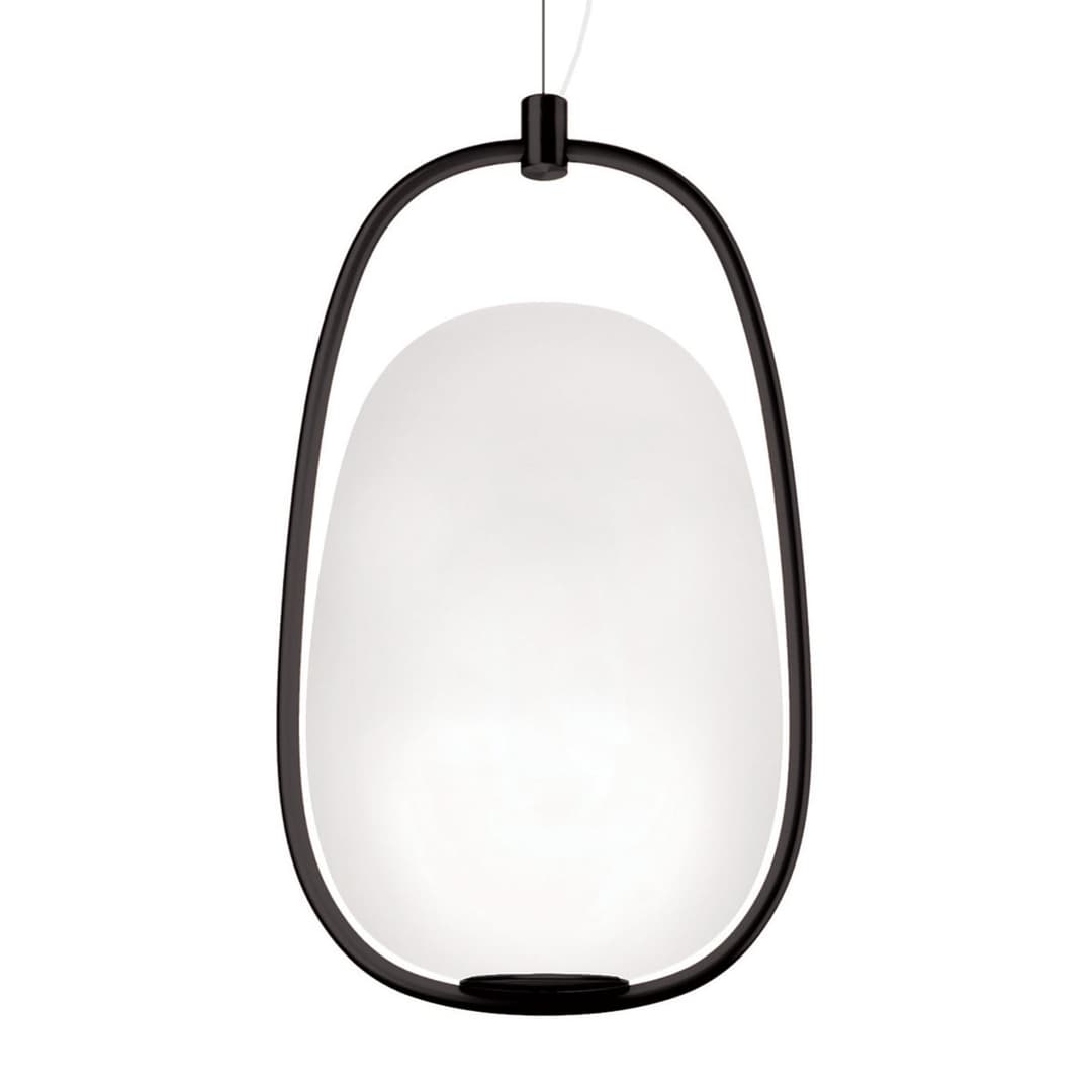 Lannà Pendelleuchte Black - KDLN - Wohnzimmer - Design - Glas - Einflammig