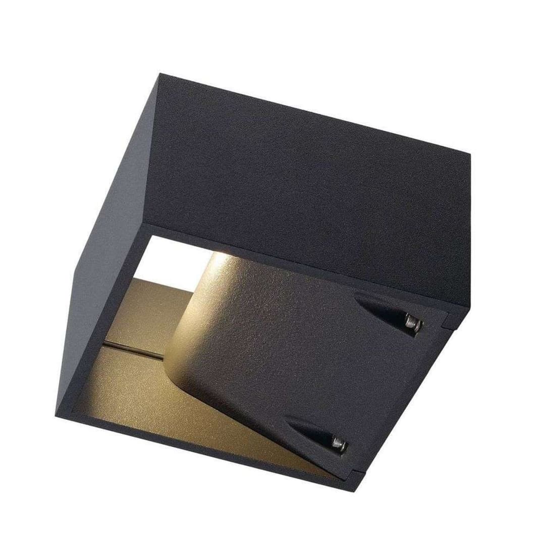 Logs Wandleuchte Square LED IP44 Anthracite - SLV - Aluminium