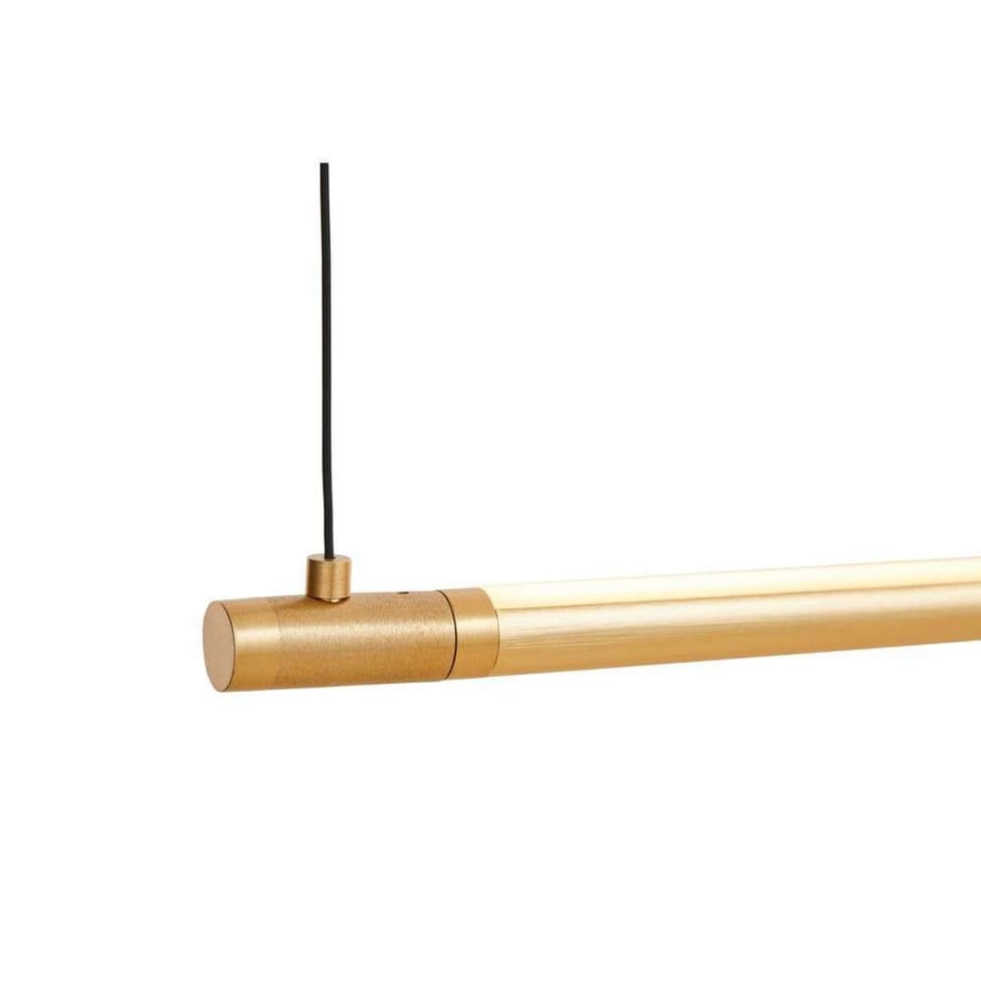 Straw 200 LED-Pendelleuchte, gold, Länge 200 cm- Loom Design - Esszimmer - Modern - Aluminium - Balken
