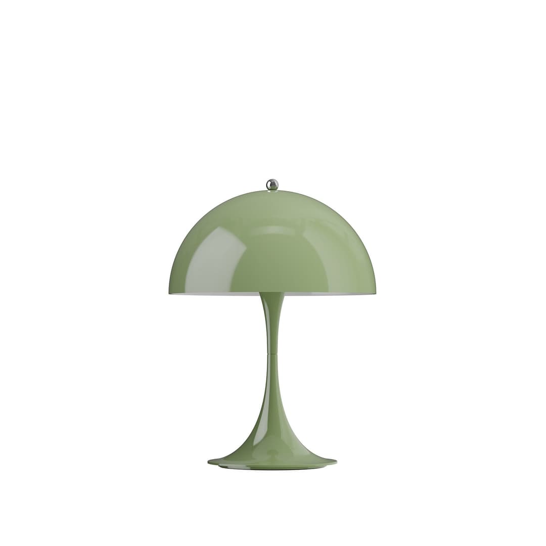 Panthella 250 PORTABLE Akkuleuchte moosgrün - Louis Poulsen - Wohnzimmer - Modern - Kunststoff - Mit Schirm