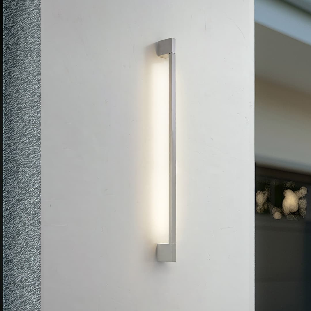 Neano LED-Außenwandleuchte, steingrau, 90 cm, IP54 - Lindby - Balkon - Modern - Aluminium
