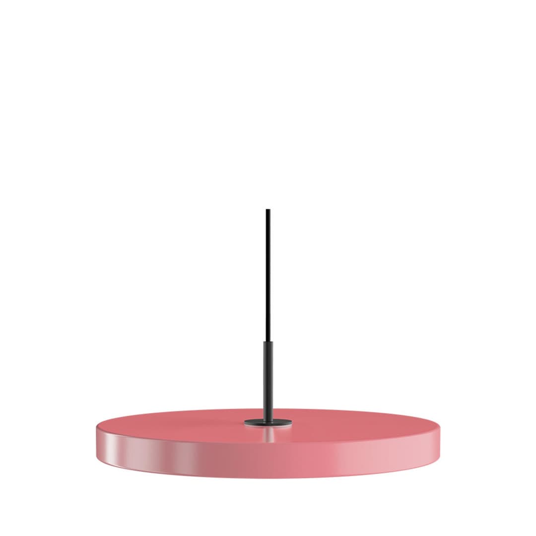 Asteria Plus Hängelampe, Ø 43 cm, hellrosa/schwarz - UMAGE - Wohnzimmer - Metall
