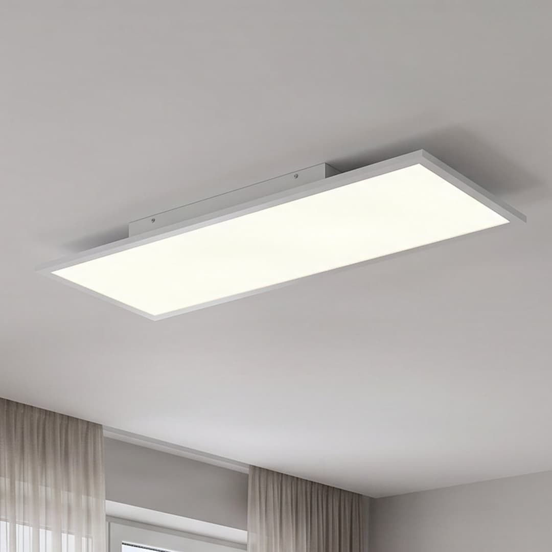 Quais LED Deckenleuchte 4.000K 30x80 White - Lindby - Küche - Modern - Aluminium - Eckig