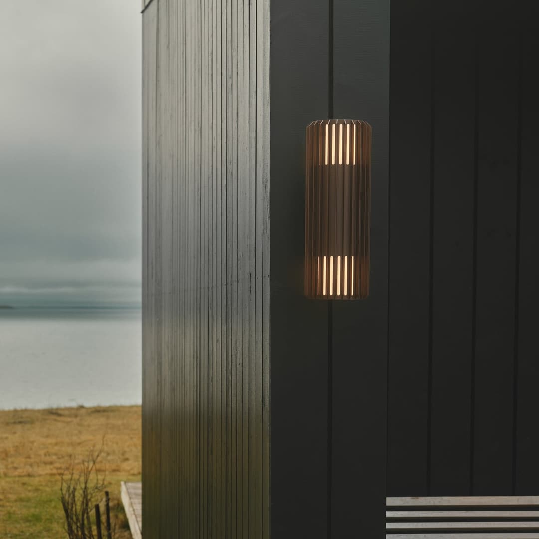 Aludra Double Seaside Außenwandlampe, braun, 2-flg. - Nordlux - Aluminium - Einflammig