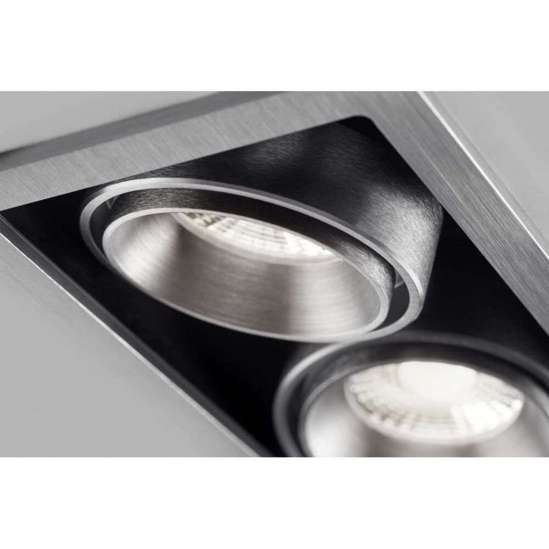 Ghost 2 Einbauspots 12,6W 2700/3000K Titanium - LIGHT-POINT - Küche - Metall
