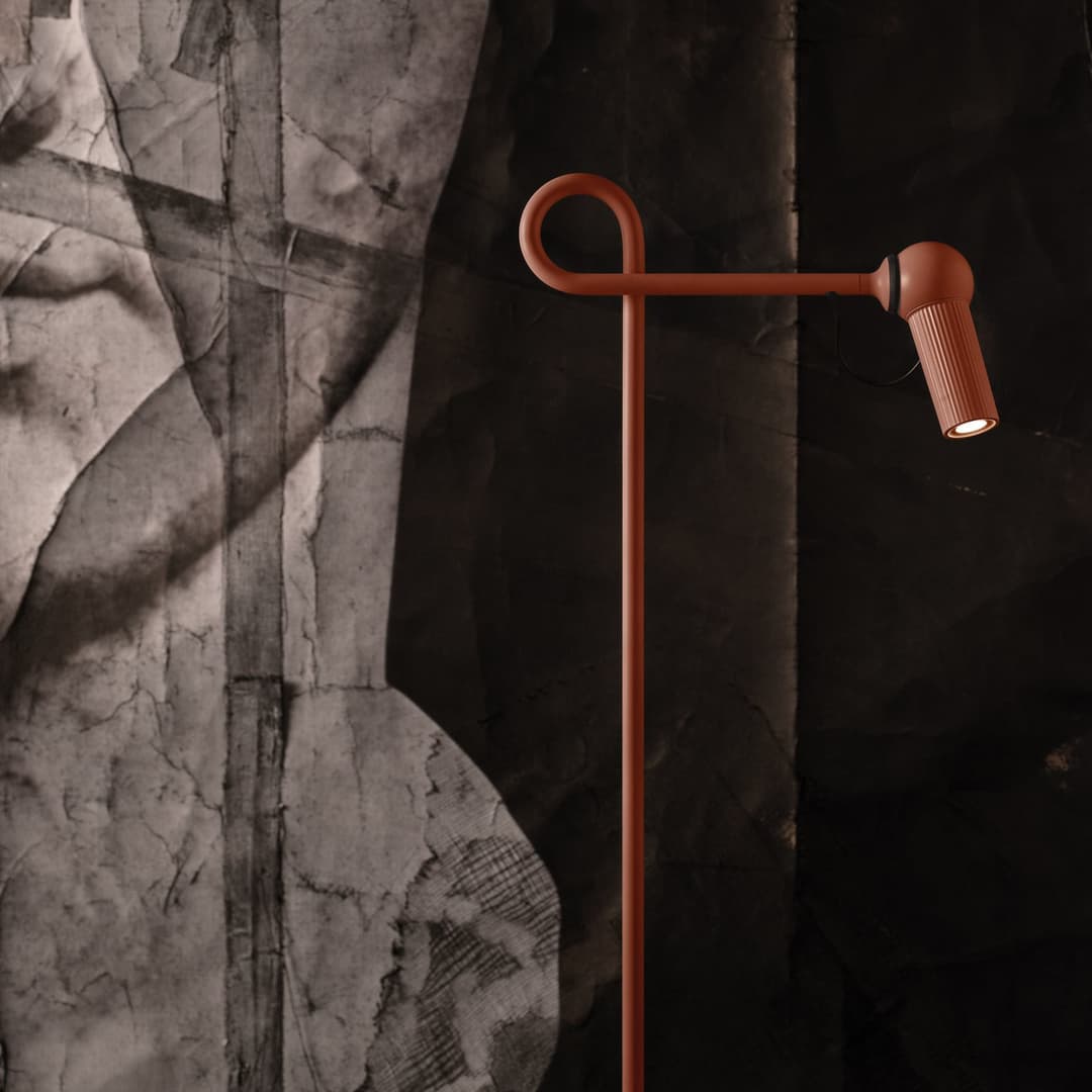 Bird Stehleuchte Brick Red - KDLN - Wohnzimmer - Metall - Einflammig
