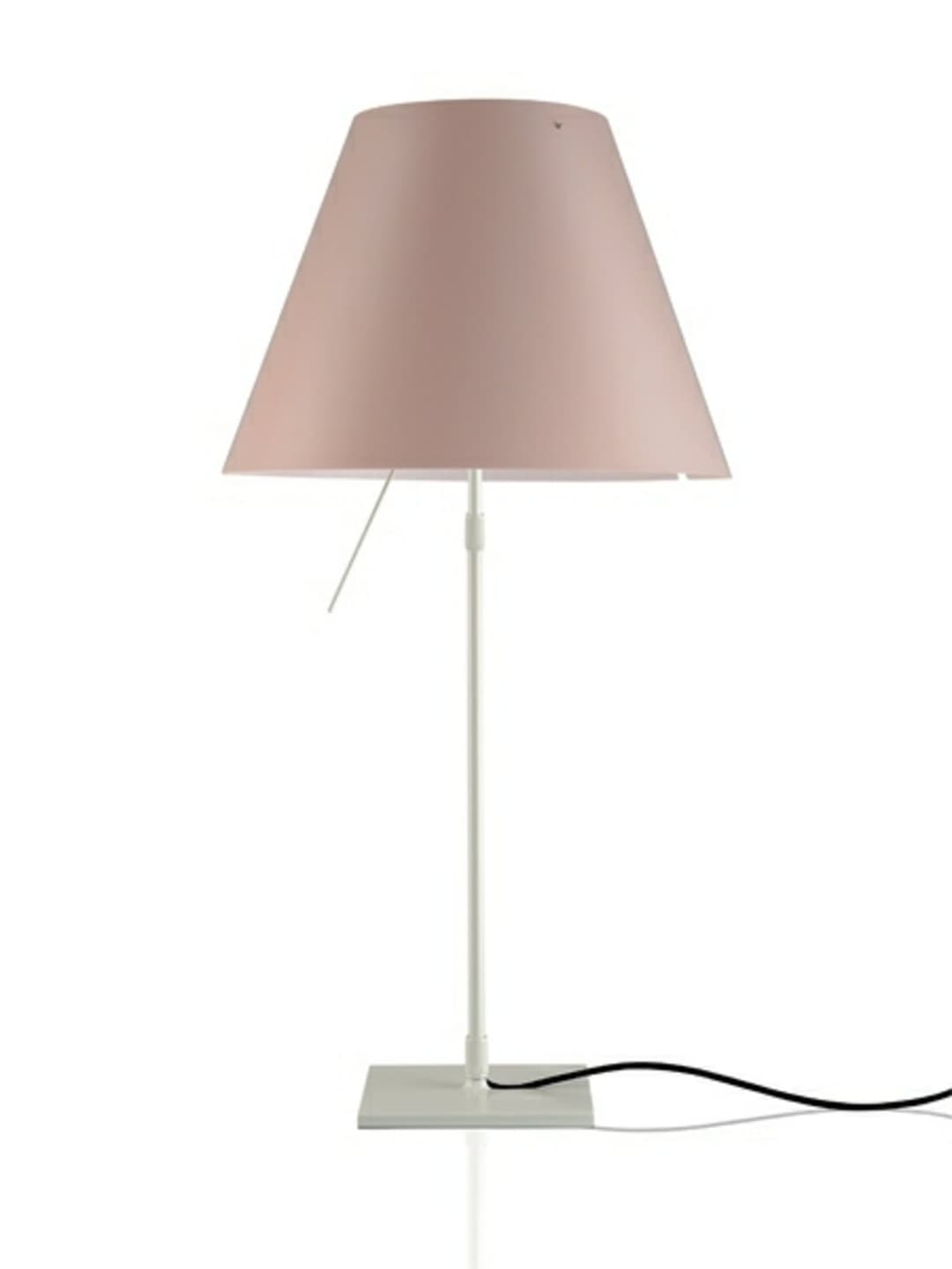 Costanza Tischleuchte Alu/Soft Skin - Luceplan - Wohnzimmer - Aluminium