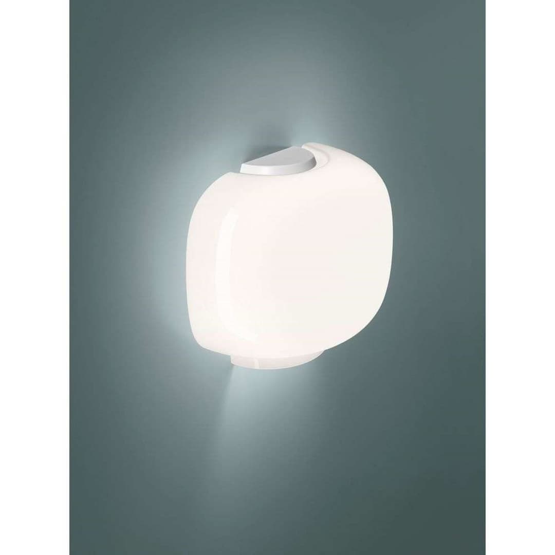 Chouchin 3 Wandleuchte White/White - Foscarini - Wohnzimmer - Glas