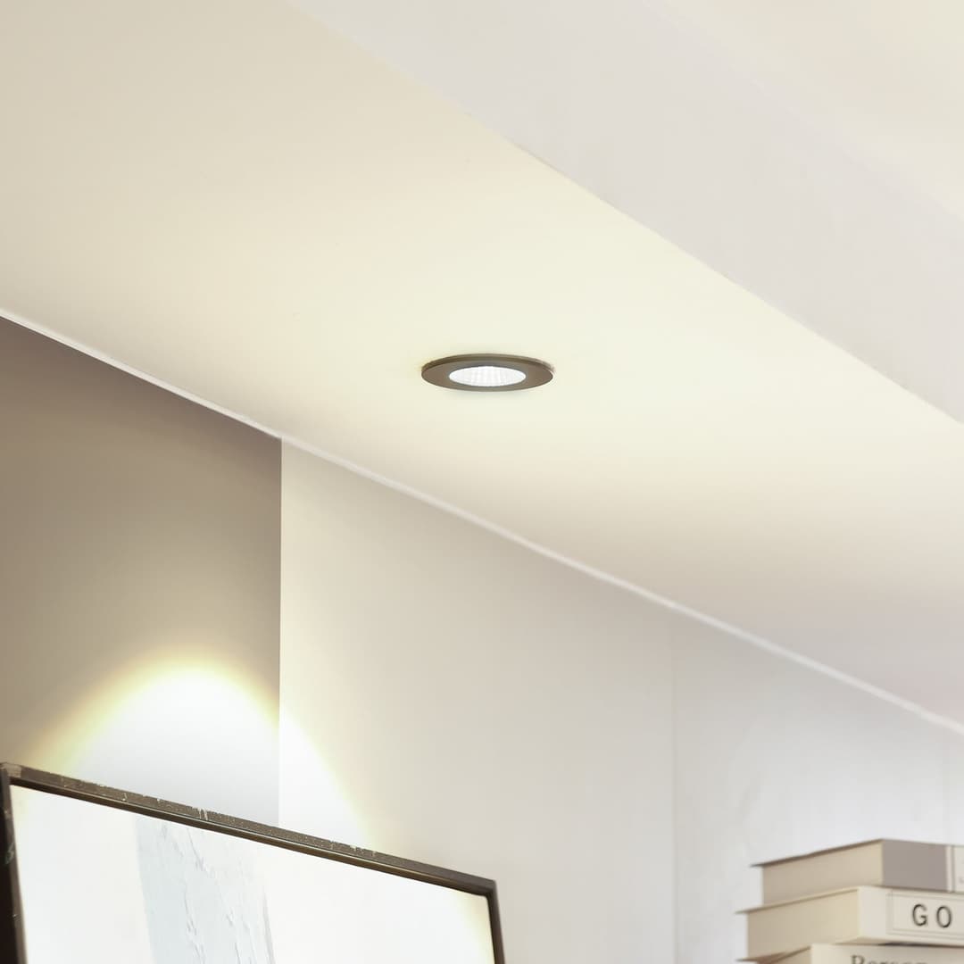 Lirin LED Einbauspots 2700K IP65 Schwarz - Arcchio - Wohnzimmer - Modern - Aluminium - Rund