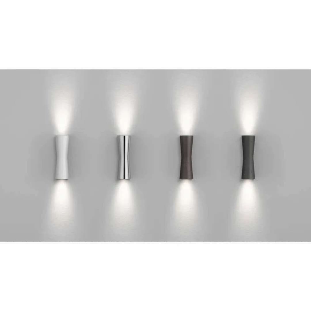 Clessidra 40°+40° Wandleuchte Weiß - Flos - Wohnzimmer - Metall