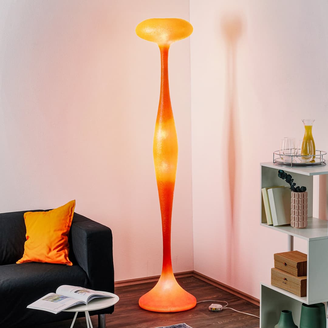 E.T.A. Stehleuchte Orange - KDLN - Wohnzimmer - Design - Kunststoff - Mehrflammig