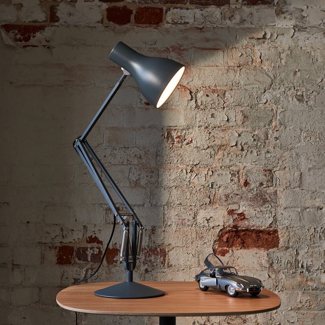 Type 75 Tischlampe schiefergrau - Anglepoise - Arbeitszimmer / Büro - Industrielles Design - Metall - Einflammig