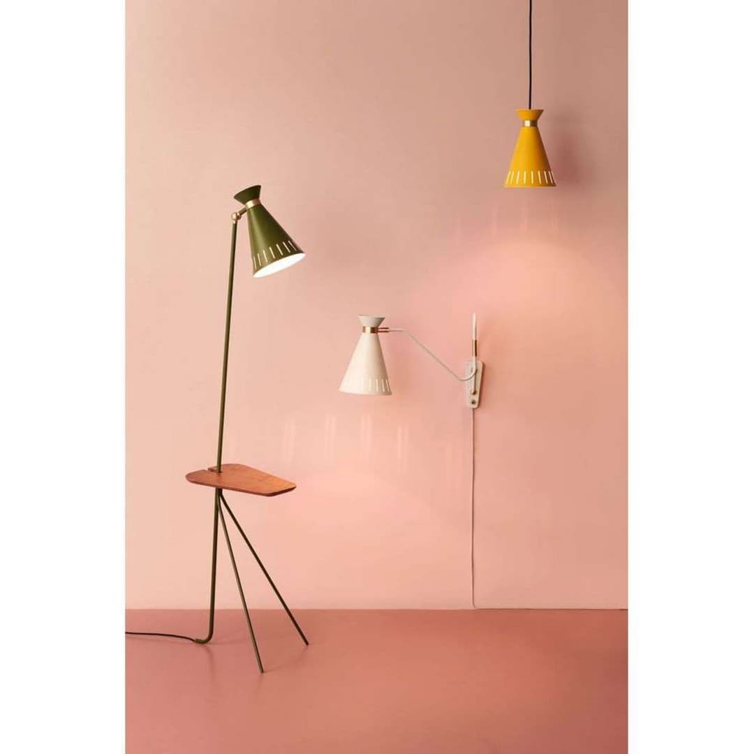 Cone Stehleuchte w/Tisch Pine Green - Warm Nordic - Wohnzimmer - Metall