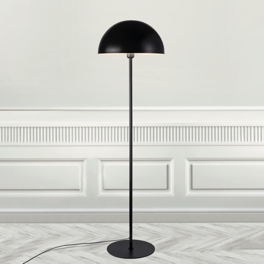 Ellen 40 Stehleuchte Black - Nordlux - Wohnzimmer - Skandinavisch - Metall - Mit Schirm