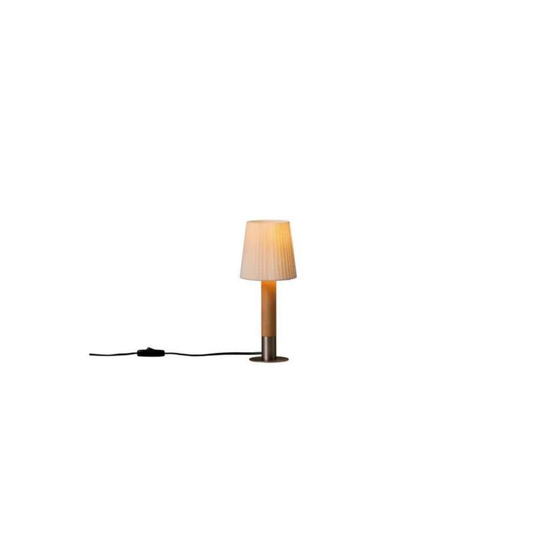 Básica Mínima Tischleuchte Neutral/Bronze - Santa & Cole - Wohnzimmer - Holz