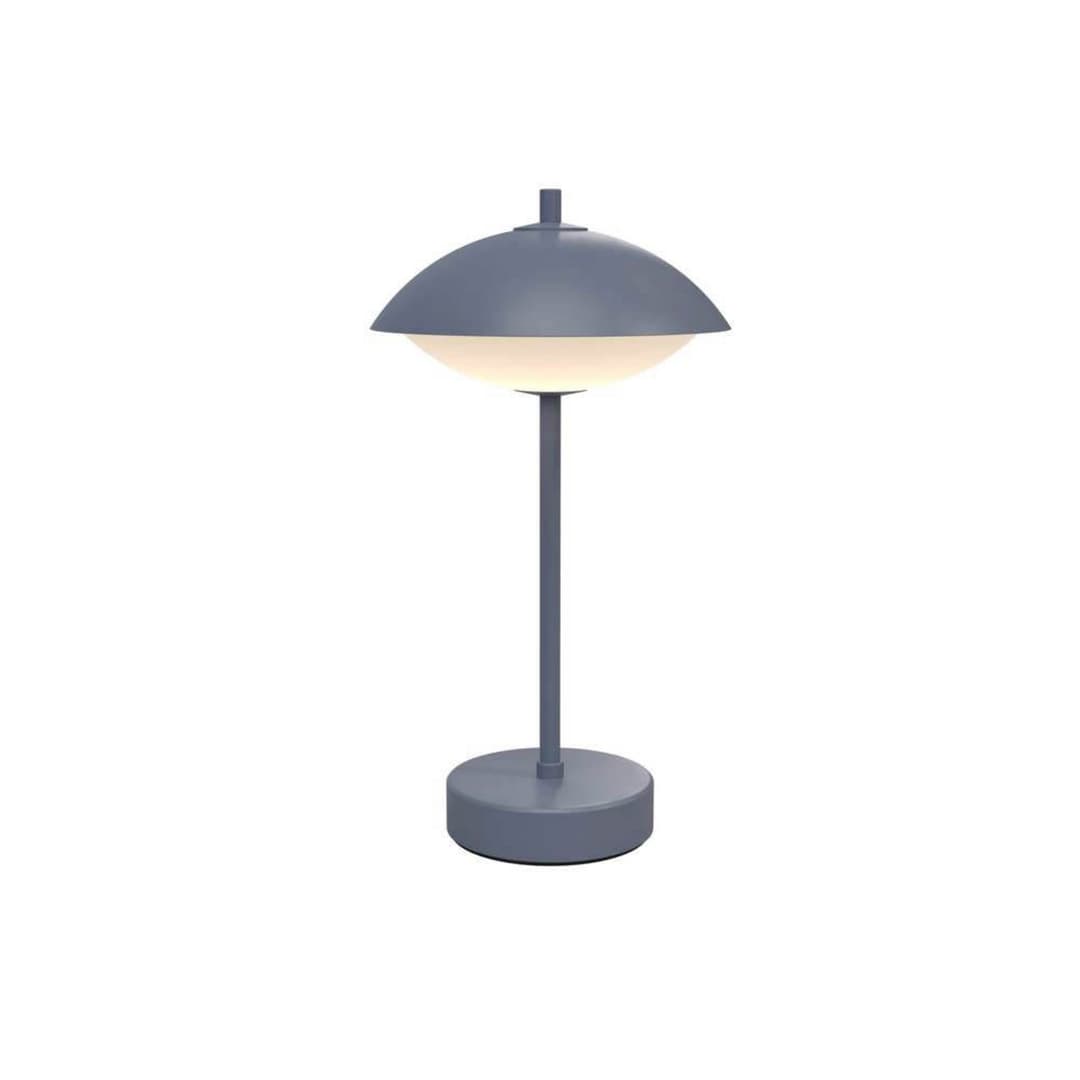 Clam Portable Tischleuchte Dusk Blue - Fritz Hansen - Wohnzimmer - Metall