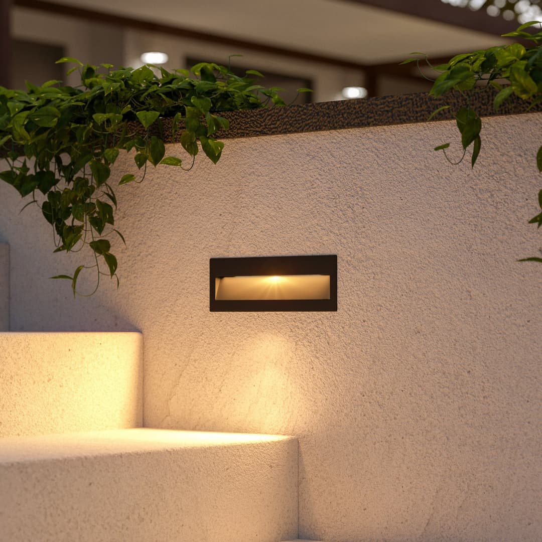 Loya Außeneinbauleuchte IP54 Rechteckig Dunkelgrau - Lucande - Terrasse - Modern - Aluminium