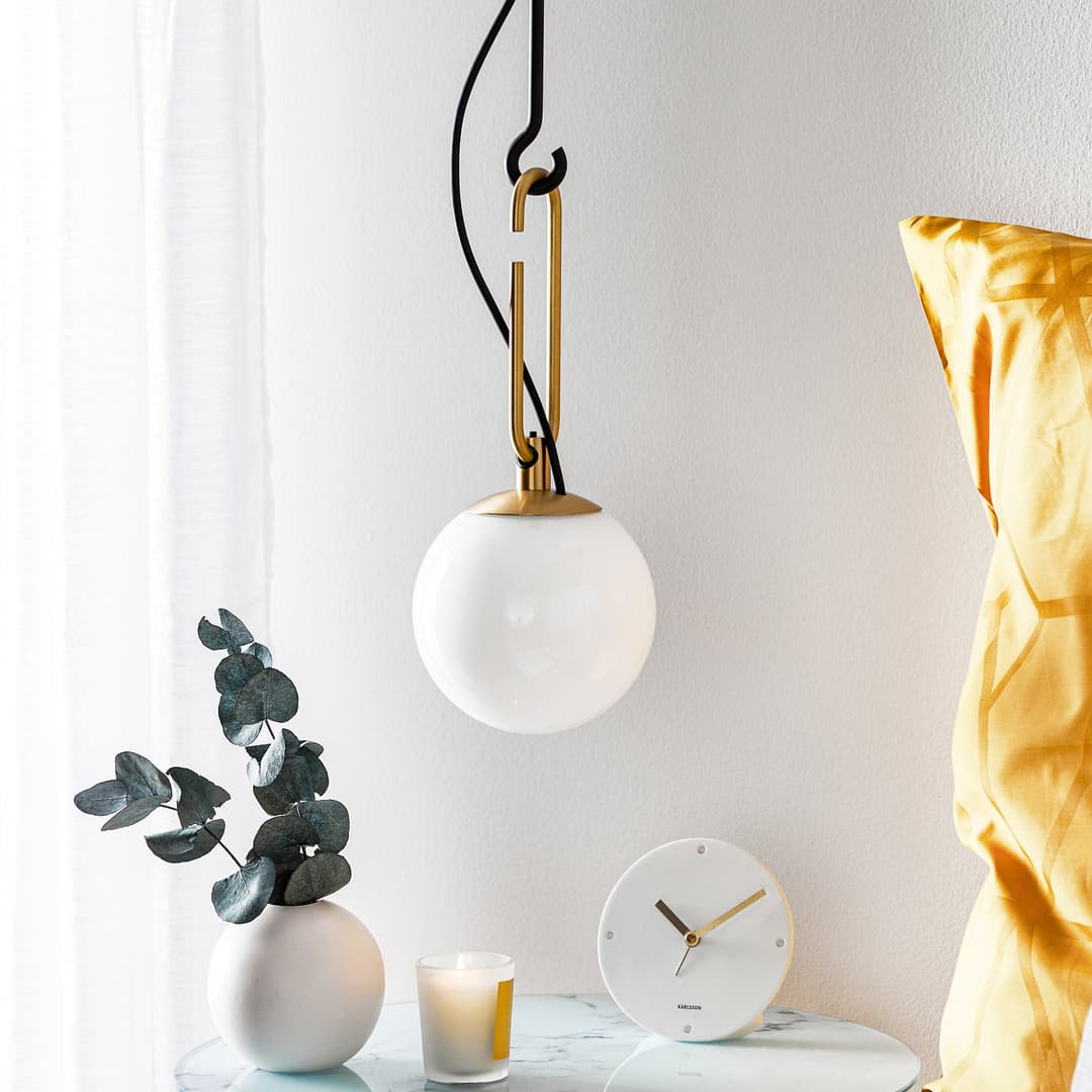 Nh 14 S Pendelleuchte Black/Brass - Artemide - Artemide - Wohnzimmer - Design - Glas - Einflammig