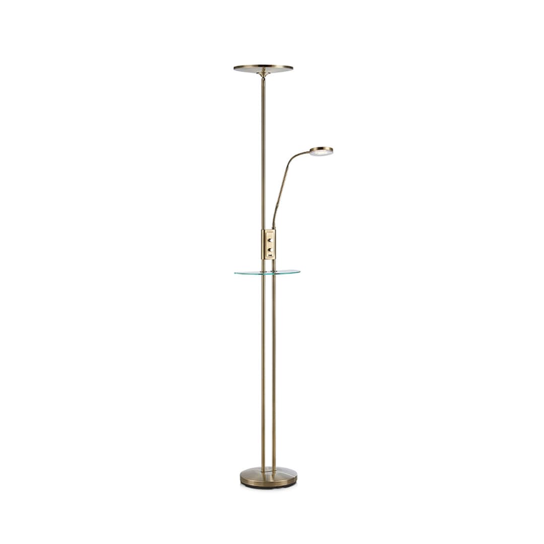 Friend 2 Stehleuchte Uplight USB Antike Messing - Markslöjd - Wohnzimmer - Metall