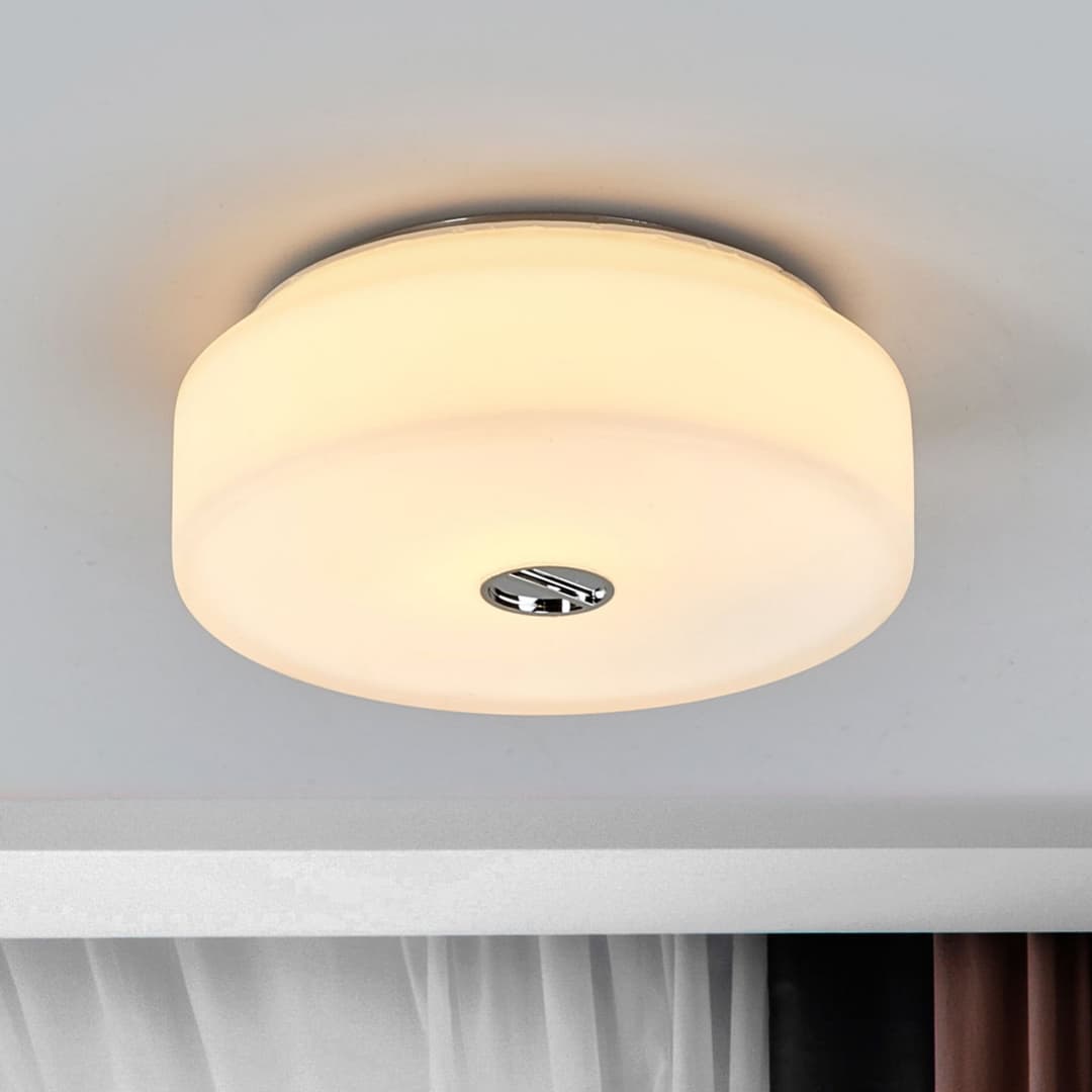 Button Mini Decken/Wandleuchte Glas - Flos - Badezimmer - Design - Rund