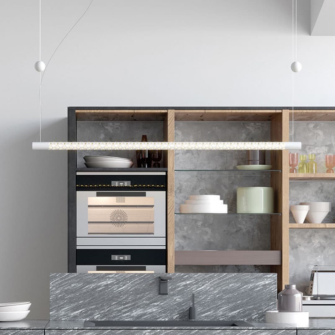 Squiggle H8 Pendelleuchte 2700K Matt White - Rotaliana - Wohnzimmer - Design - Metall - Einflammig
