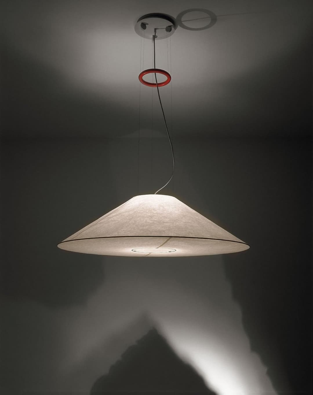 Maru Pendelleuchte H100-160cm - Ingo Maurer - Wohnzimmer - Papier / Karton