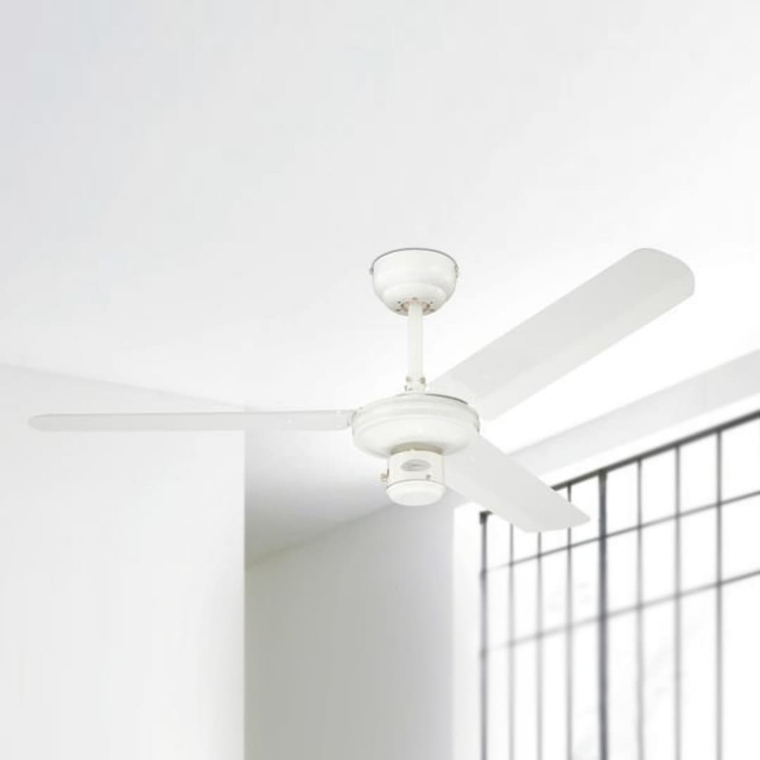 Industrial Deckenventilator weiß leise Ø122cm - Westinghouse - Wohnzimmer - Modern - Metall