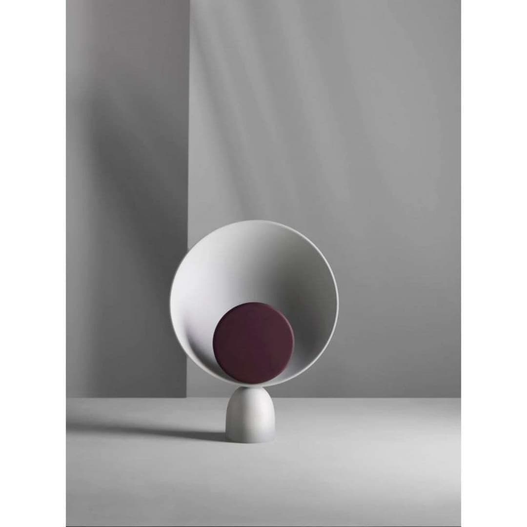 Blooper Tischleuchte, grau/lila, 35 cm, dimmbar PLEASE WAIT to be SEATED - Wohnzimmer - Metall