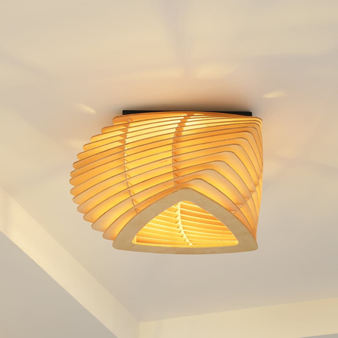 Sanza Deckenleuchte Holz - Lindby - Wohnzimmer - Skandinavisch - Einflammig
