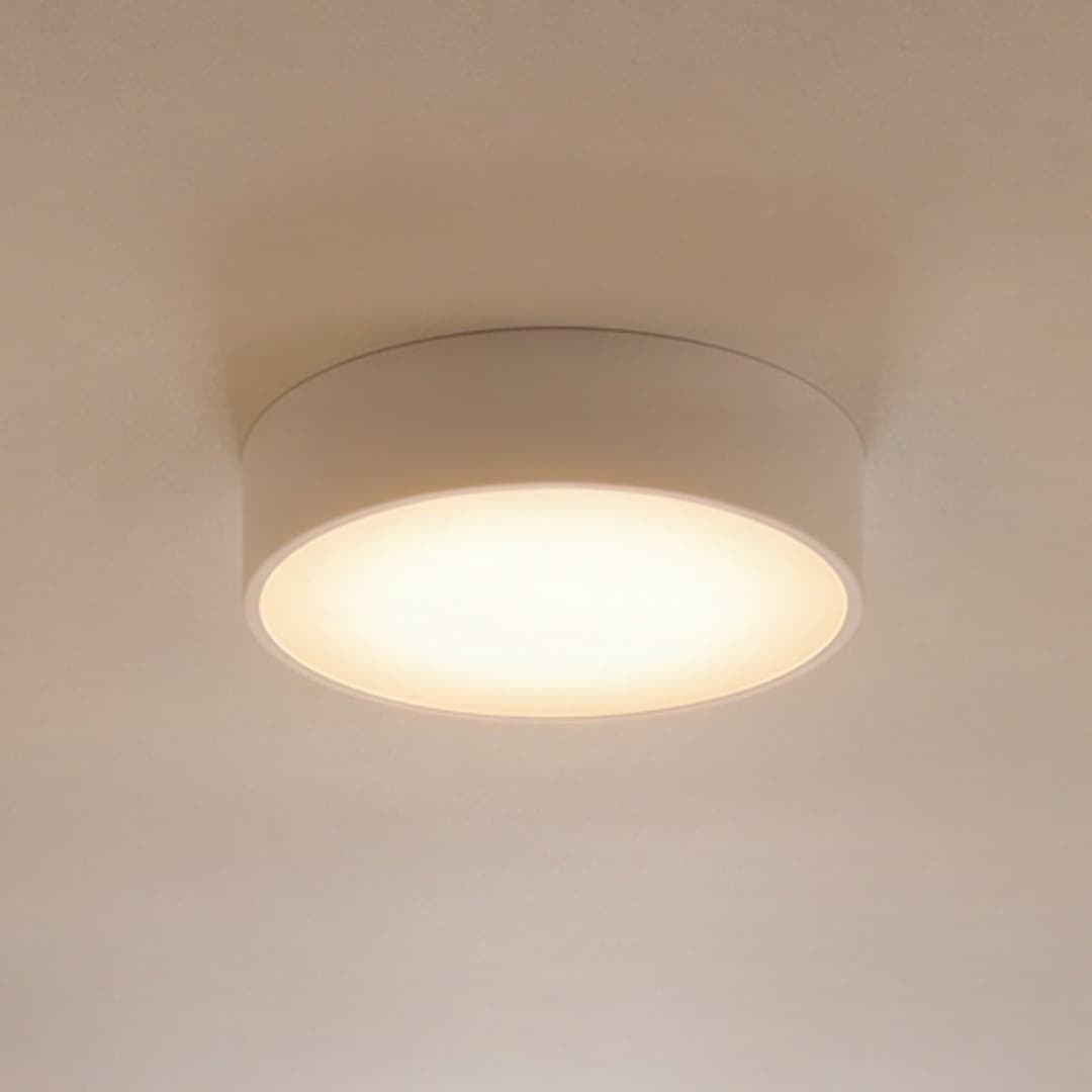 Deckenleuchte Cleo, Ø 30 cm, IP20, weiß, Metall, E27 TEMAR LIGHTING - Wohnzimmer - Modern - Rund