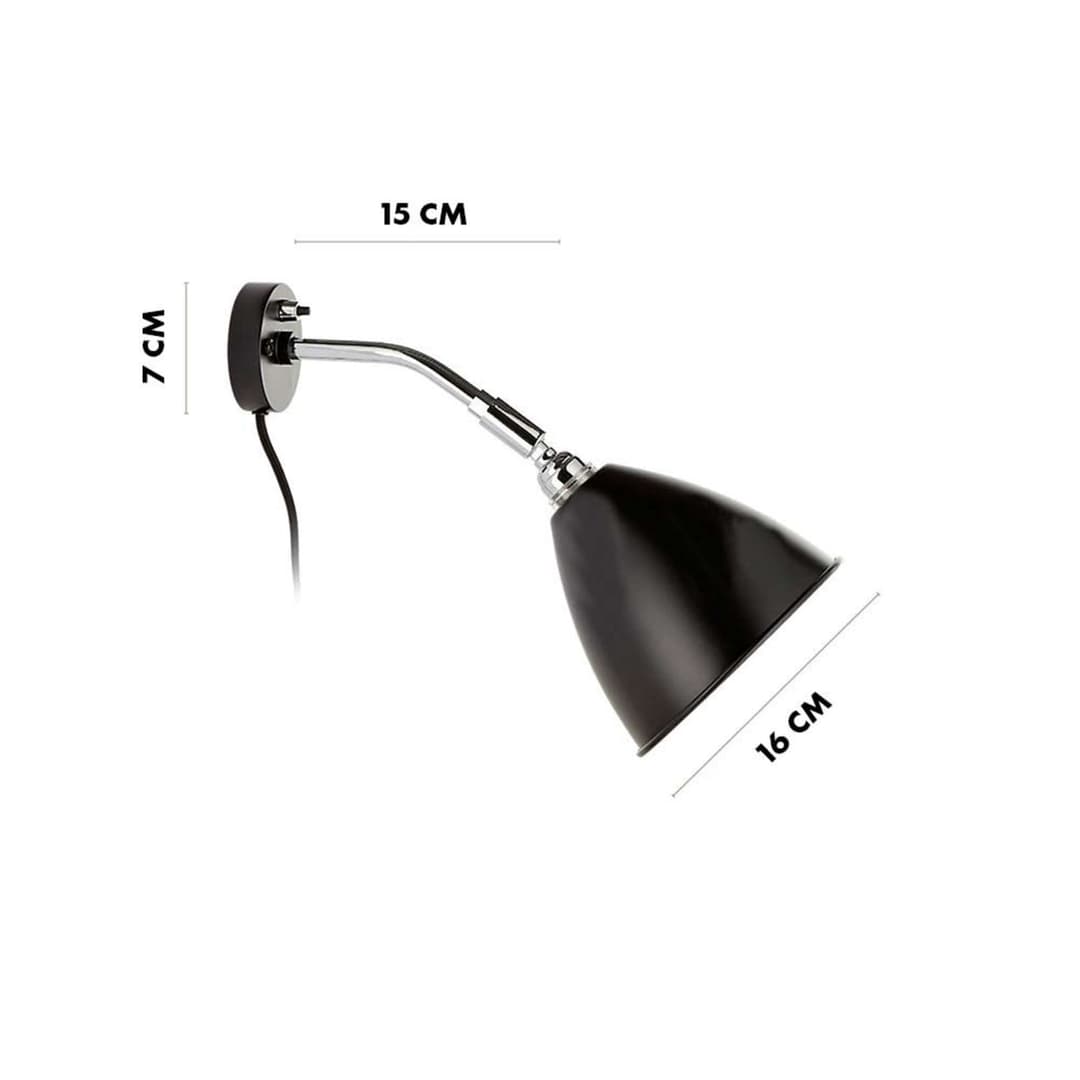 Bestlite BL7 Wandleuchte Ø 16 cm Chrom - GUBI - Wohnzimmer - Design - Metall - Einflammig