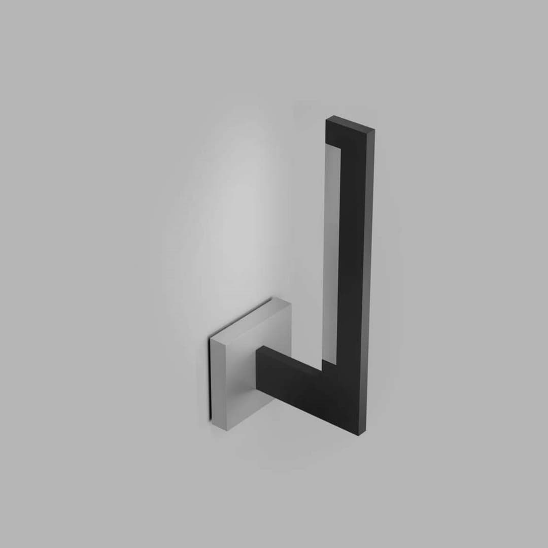 Inlay W2 Linear Wandlampe, schwarz/silber - Light-Point LIGHT-POINT Design by Studio F.A. Porsche - Wohnzimmer - Aluminium