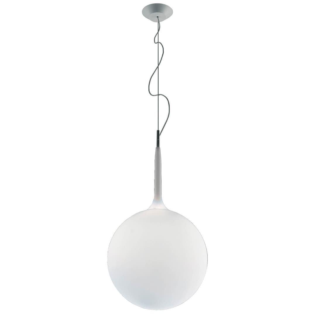 Castore 42 Pendelleuchte White - Artemide - Wohnzimmer - Design - Glas - Kugel