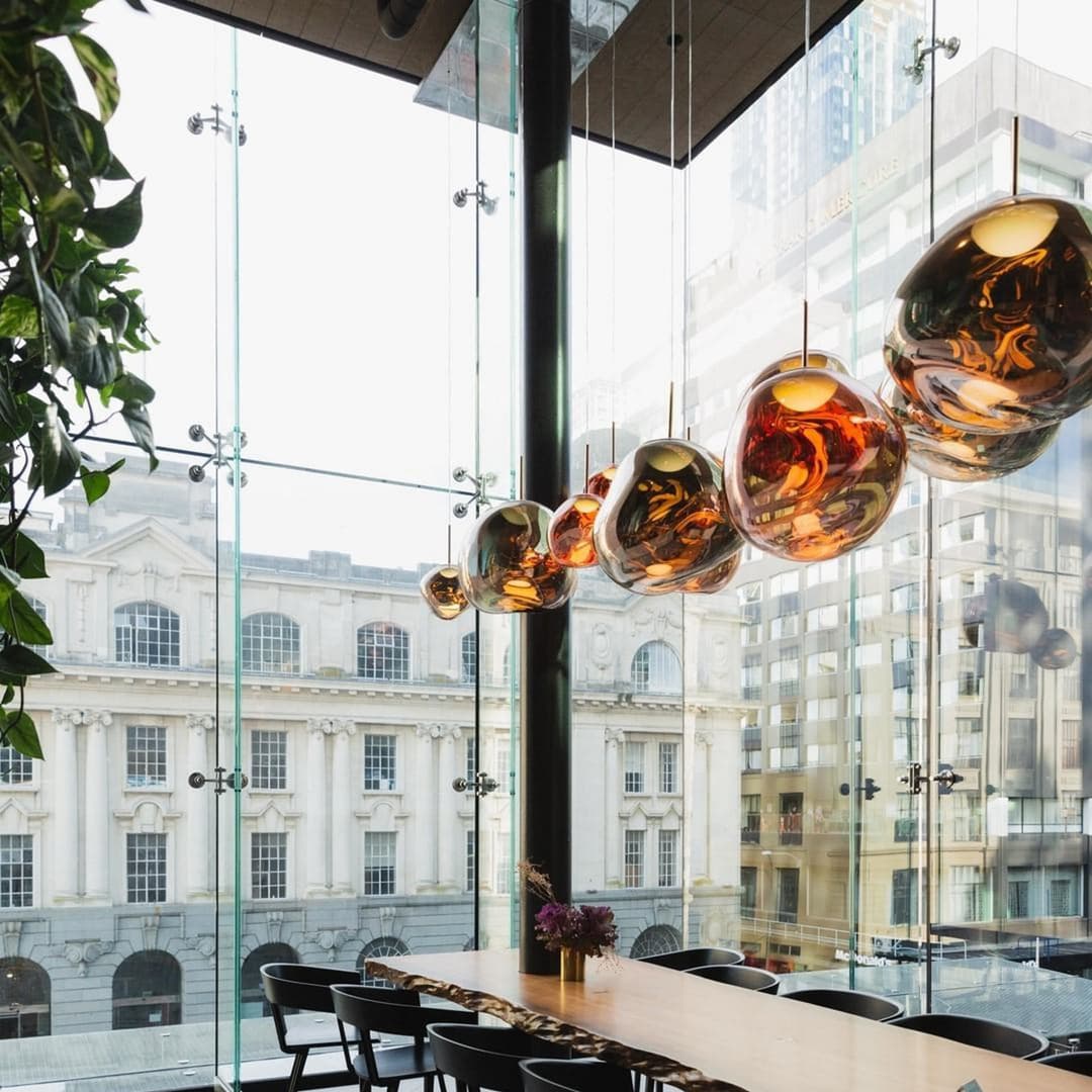 Melt LED-Hängelampe, Ø 50 cm, kupfer, Kunststoff - Tom Dixon - Schlafzimmer - Design - Einflammig