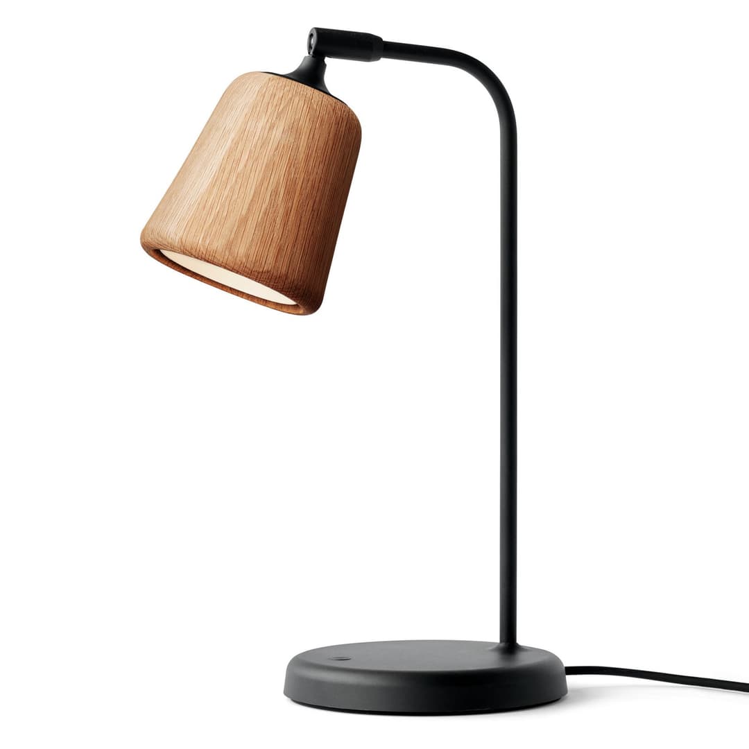 Material Tischleuchte Natural Oak - New Works Material The Originals - Wohnzimmer - Design - Metall - Einflammig