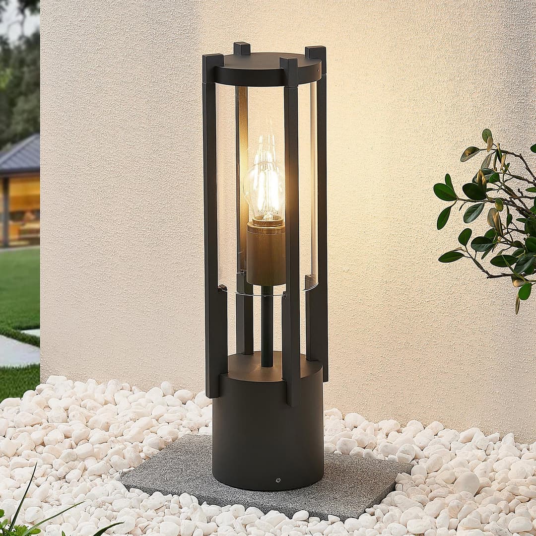 Brienne Außen Gartenleuchte IP54 Graphite - Lucande - Terrasse - Modern - Metall - Einflammig