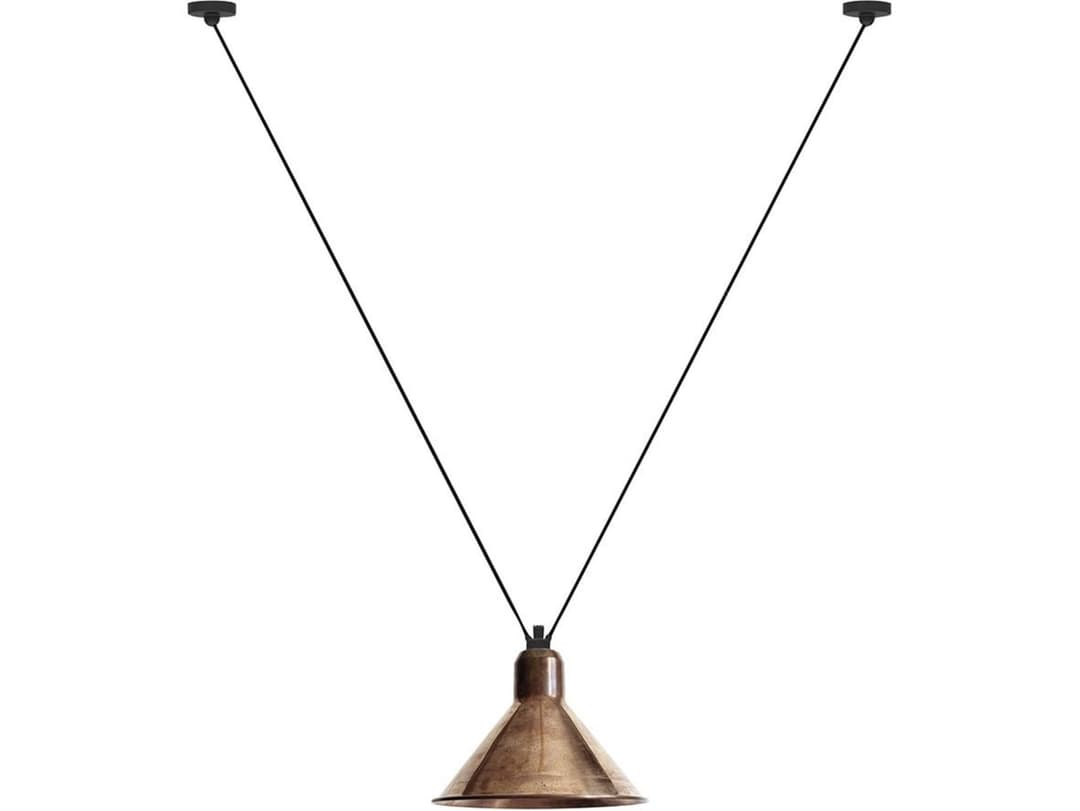 Lampe Gras 323 XL Pendelleuchte, konisch/roh kupfer – DCW - Wohnzimmer