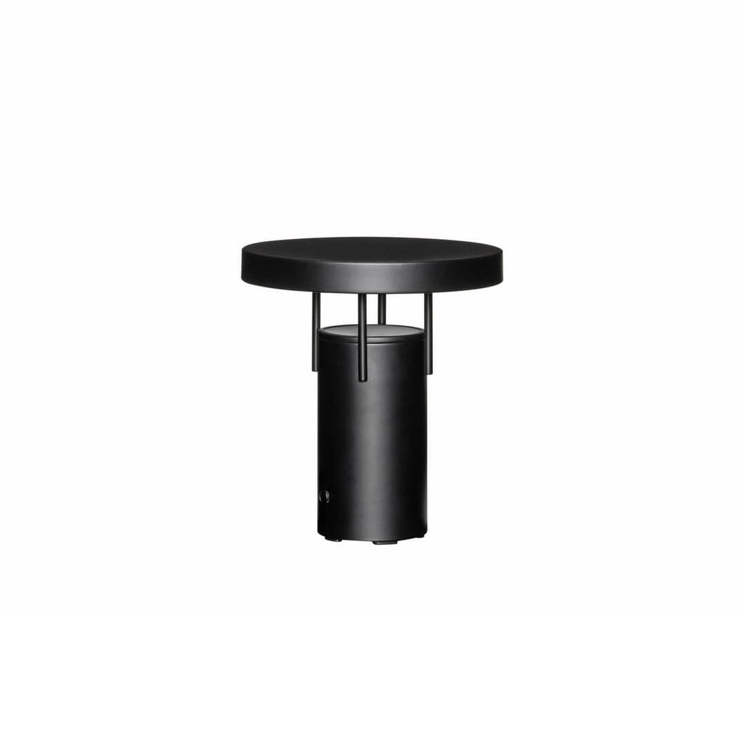 BringMe Mini LED-Akku-Tischlampe schwarz matt, 20cm - HÜBSCH - Terrasse - Modern - Metall - Einflammig