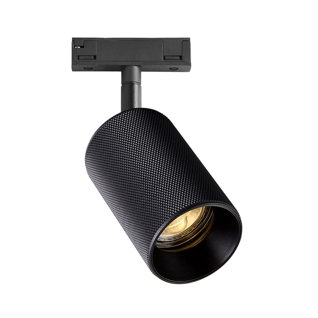 Designline Tube PROGRIP Schienenspot schwarz GU10 - Antidark - Wohnzimmer - Aluminium