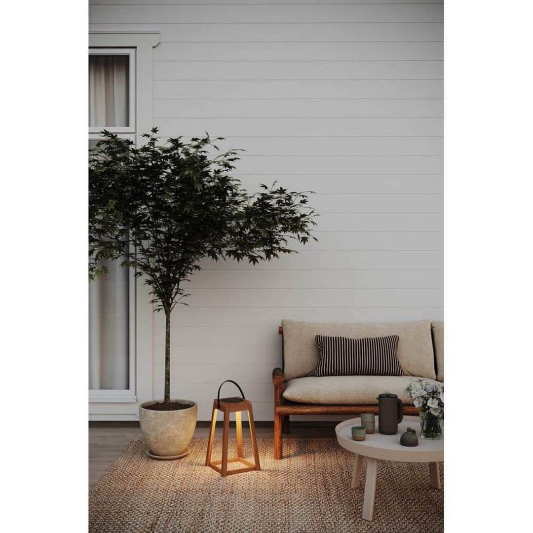 Nordic Solar-Außenleuchte, IP44, Eiche - Markslöjd - Terrasse - Holz - Laterne