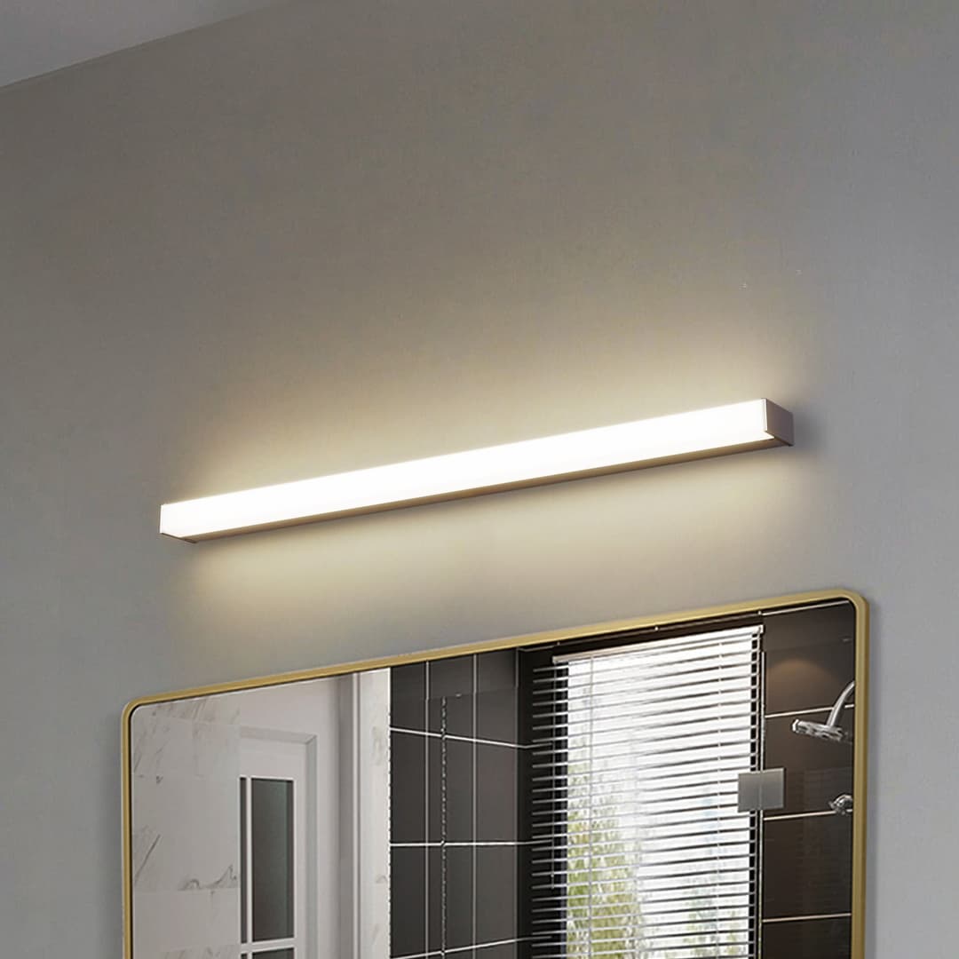 Philippa LED Wandleuchte 89cm Alu - Lindby - Badezimmer - Modern - Aluminium - Eckig