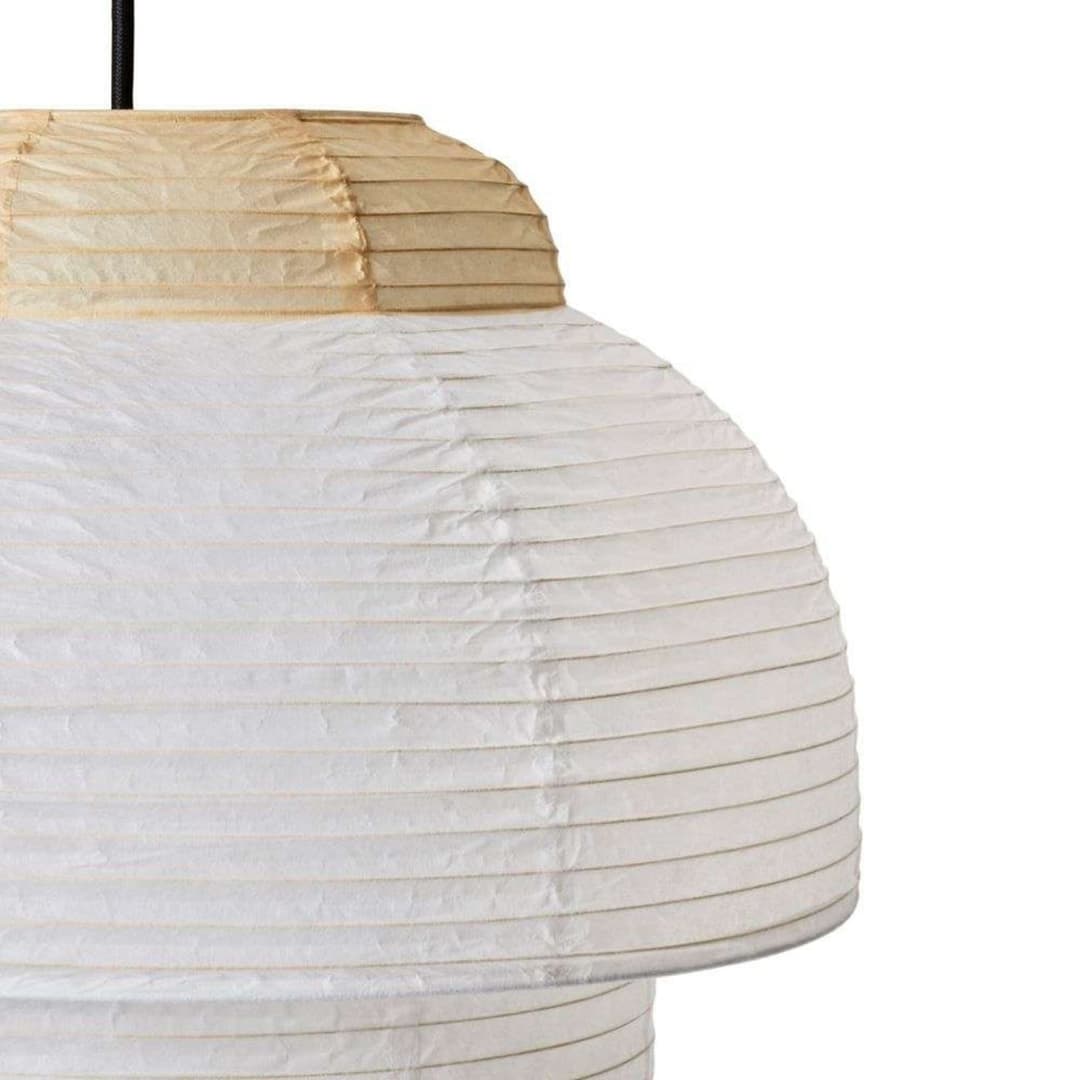 Papier Double Pendelleuchte Ø40 Soft Yellow - Made By Hand - Esszimmer - Papier / Karton
