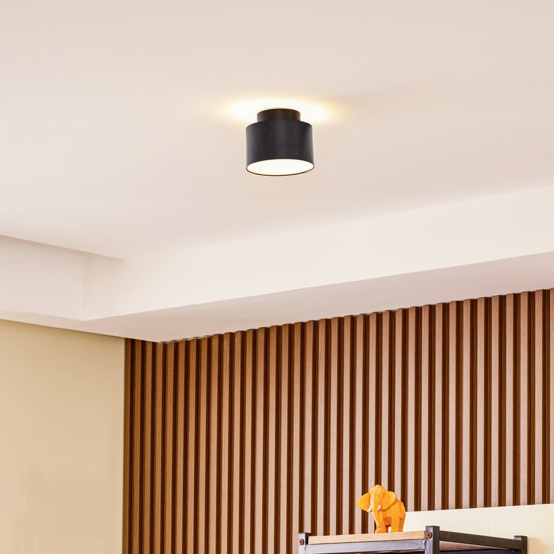 Nivoria LED Spotlight Backlight Ø11 Black - Lindby - Wohnzimmer - Modern - Aluminium - Rund