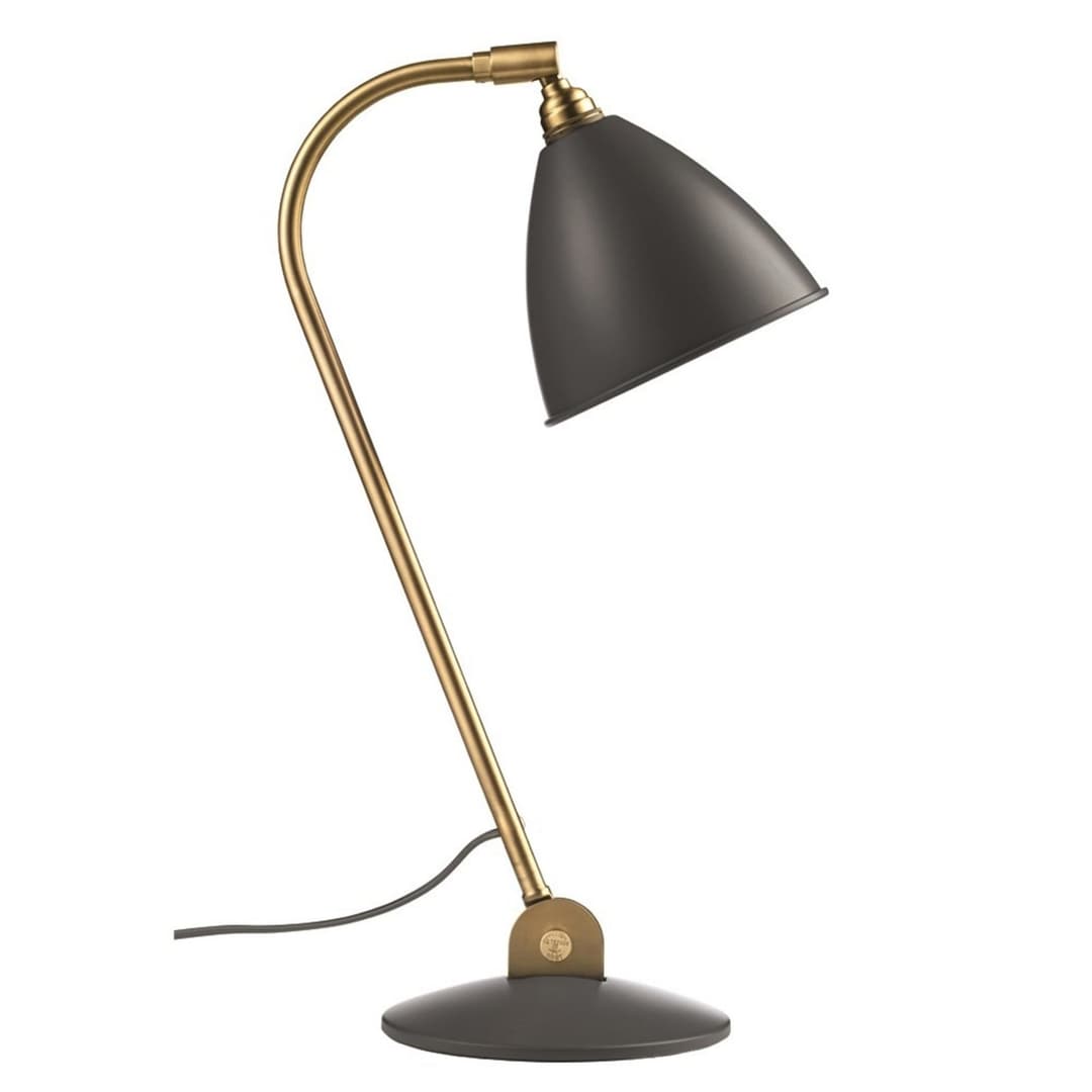 Bestlite BL2 Tischleuchte Ø16 Messing/Grau - GUBI - Wohnzimmer - Metall