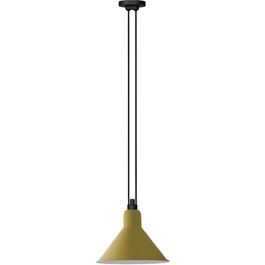 Lampe Gras 322 L Pendelleuchte, konisch, gelb – DCW - Wohnzimmer - Metall