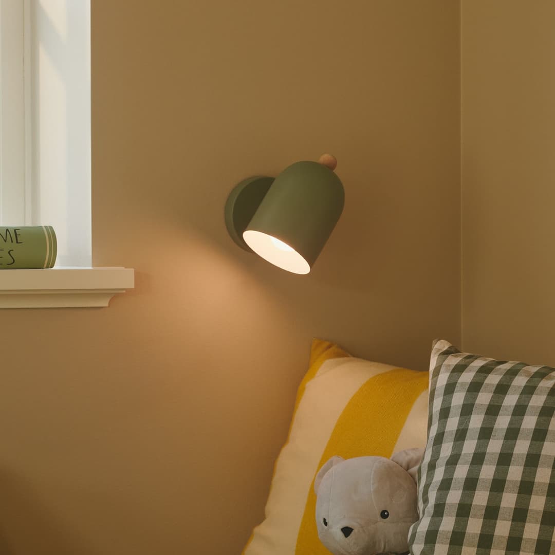 Gaston Wandleuchte Dusty Green - Nordlux - Wohnzimmer - Skandinavisch - Metall - Einflammig