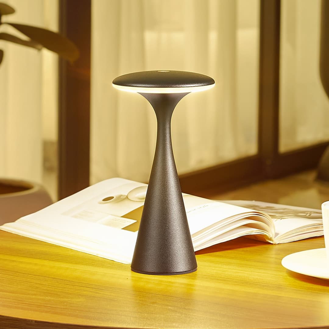 Evelen Portable Tischleuchte CCT Dim. IP54 Schwarz - Lindby - Balkon - Modern - Kunststoff - Einflammig