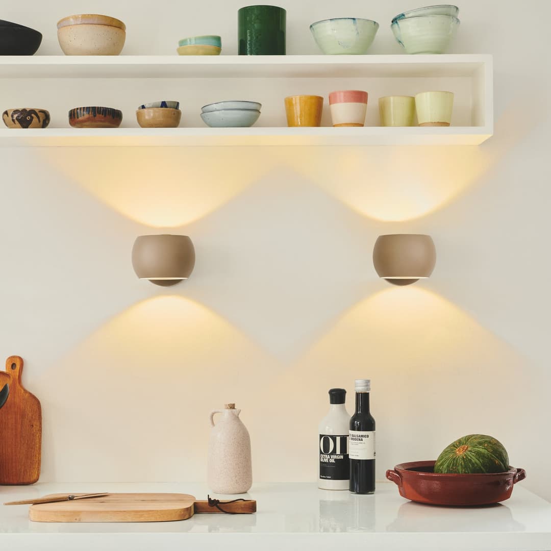 Belir Wandleuchte Brown - Nordlux - Wohnzimmer - Metall - Mehrflammig