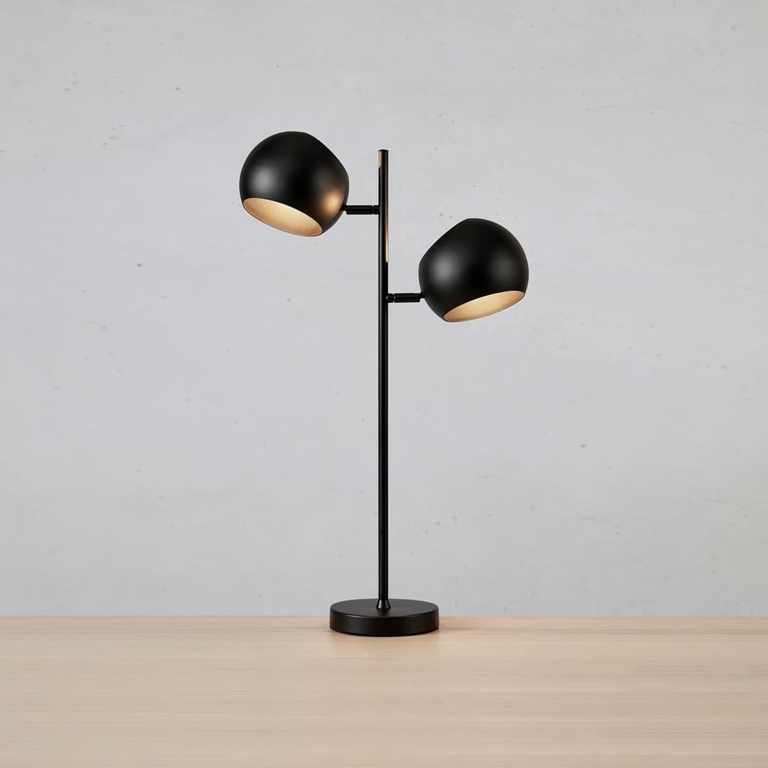 Edgar 2 Tischleuchte Black - Markslöjd - Wohnzimmer - Modern - Metall - Mehrflammig
